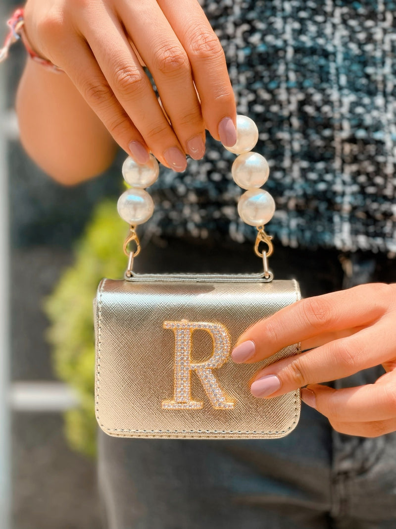 Personalised Gold Nano Bag by Prerto — detail view