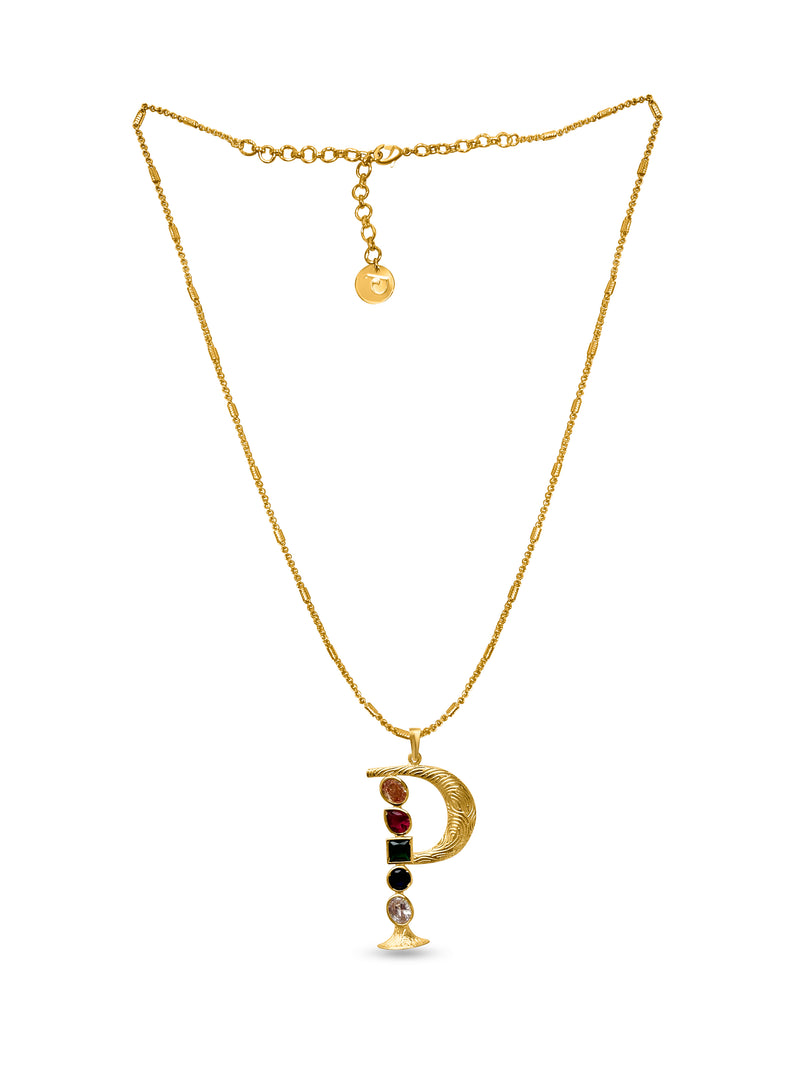 Grande Iniziale Charm Necklace