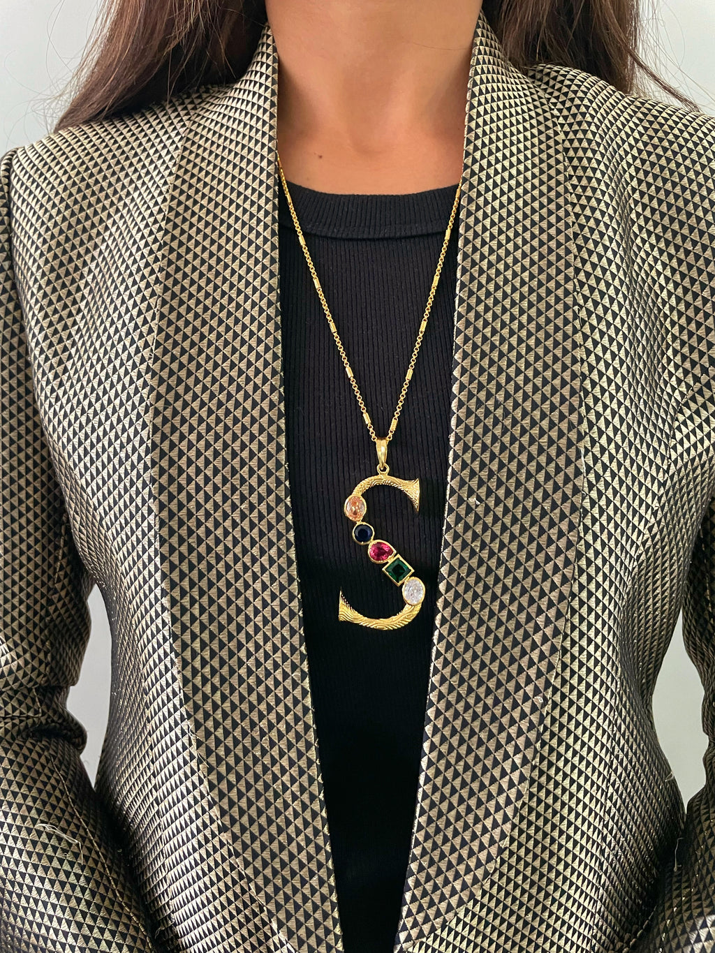 Grande Iniziale Charm Necklace