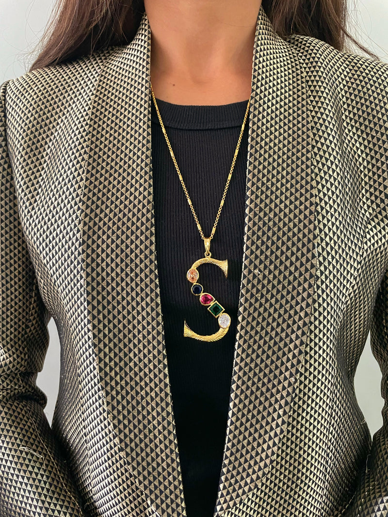 Grande Iniziale Charm Necklace