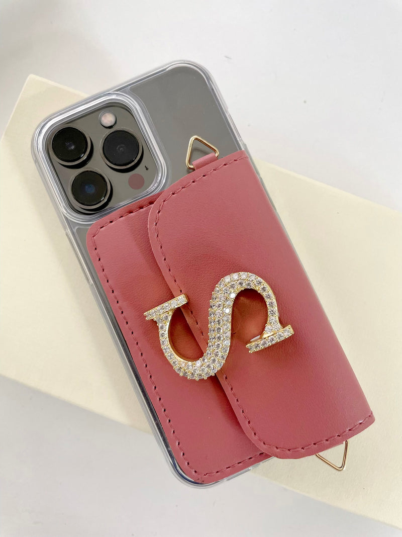 Personalised Dusky Rose Sling Case iPhone by Prerto — styled view
