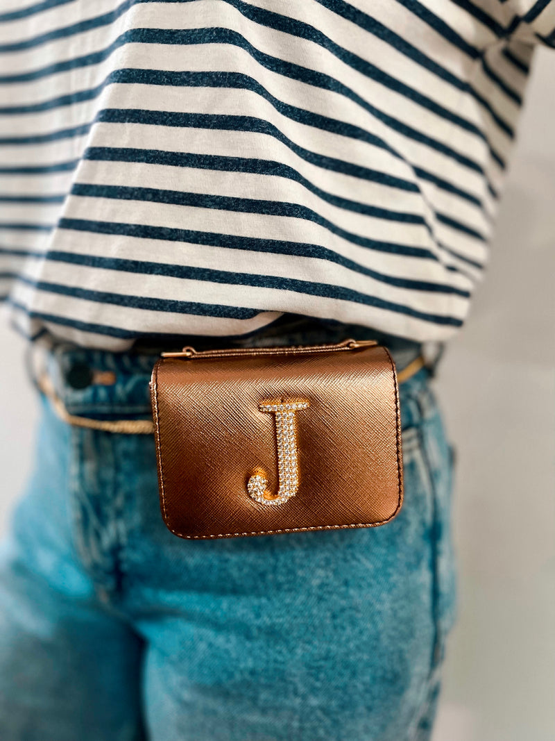 Personalised Bronze Nano Bag by Prerto — detail view