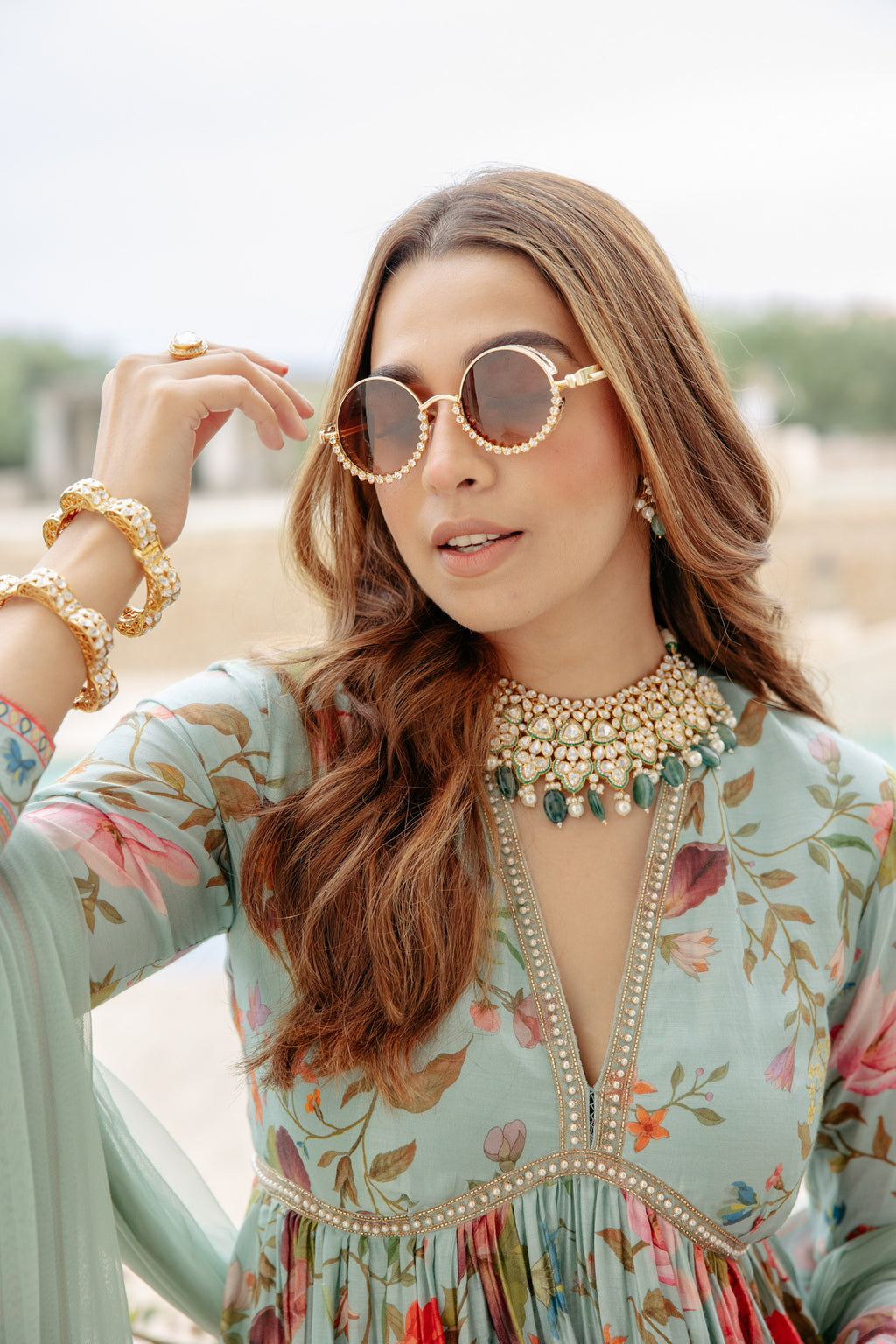 Bahamas Jeweled Statement Sunglasses by Prerto — destination wedding accessory