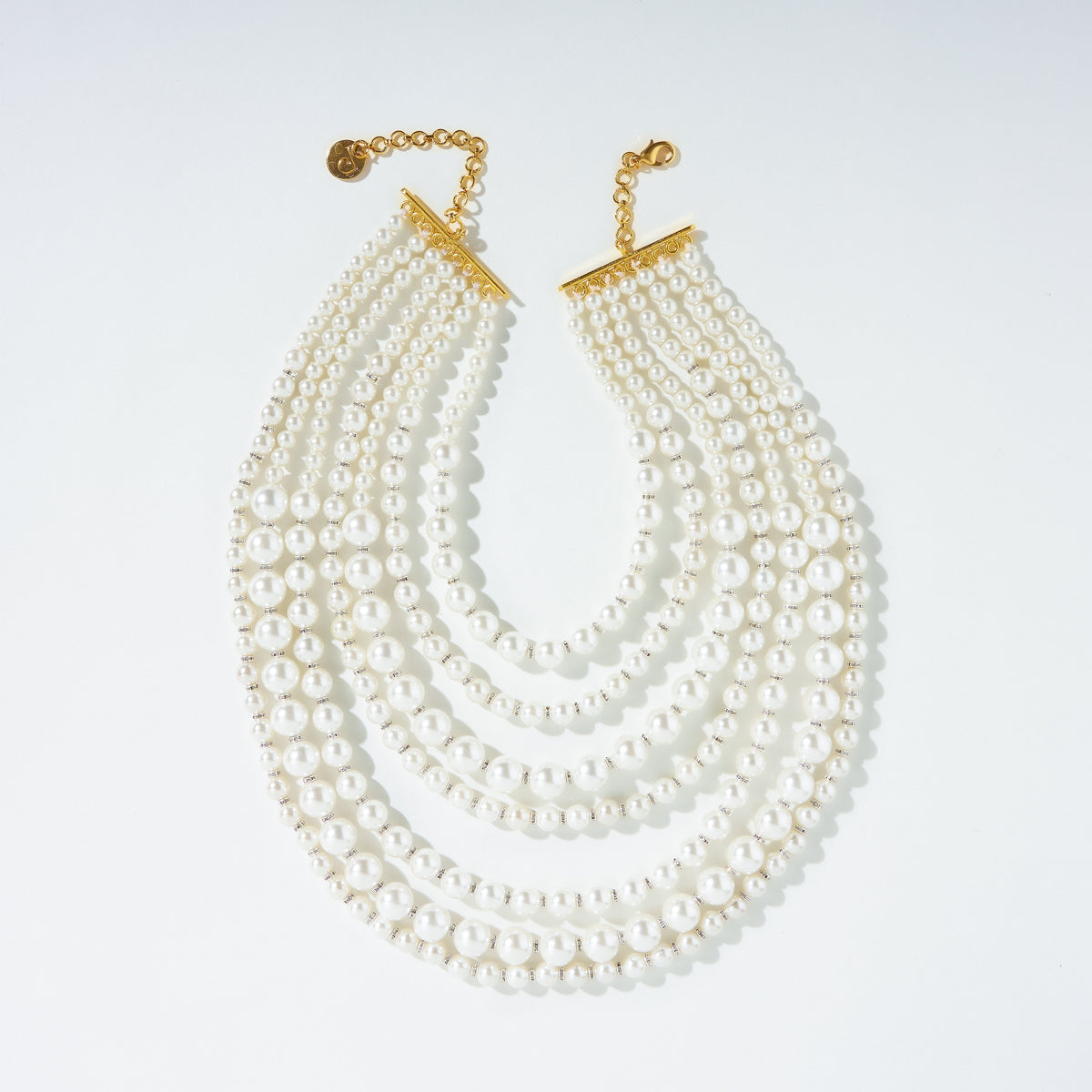 Lumi Luminous Pearl Statement Necklace — styled view — Prerto