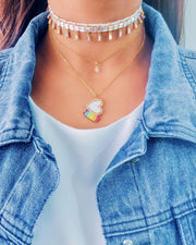 Over The Rainbow Heart Necklace - Charm