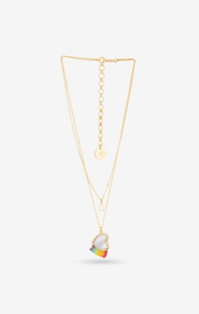 Over The Rainbow Heart Necklace - Charm