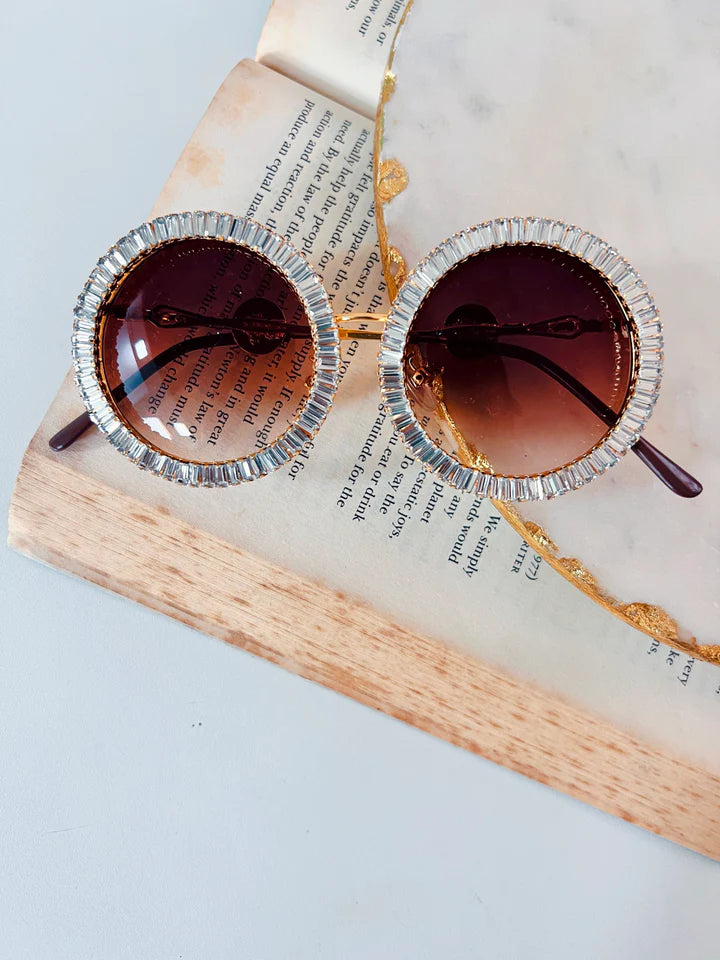 Palma Jeweled Statement Sunglasses by Prerto — destination wedding accessory