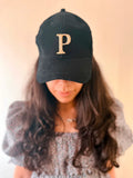Personalised Black Cap by Prerto — front view