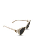 Personalised White Cat Eye Sunglasses by Prerto — front view