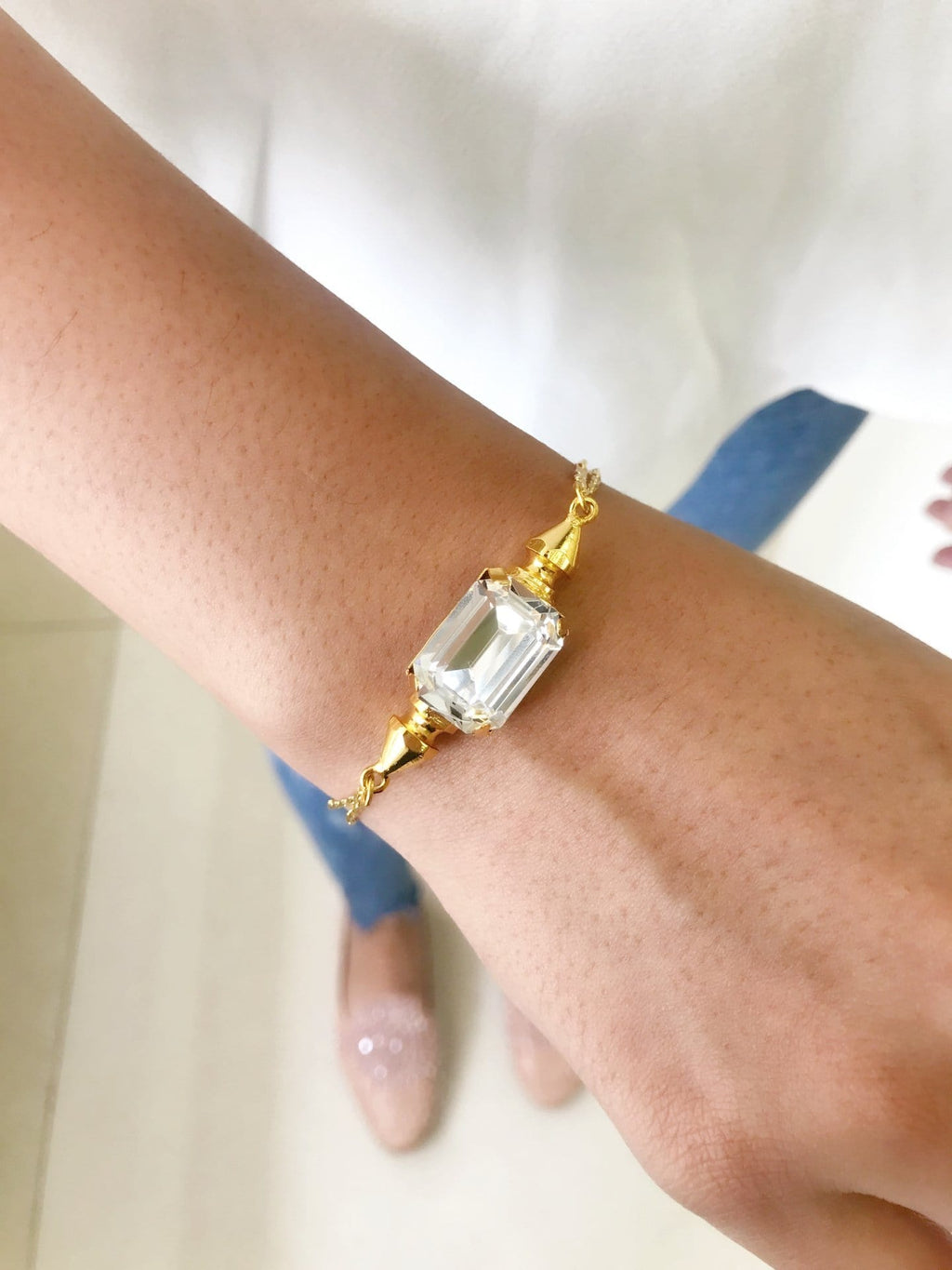 Rancher Diamond Bracelet — detail shot — Prerto