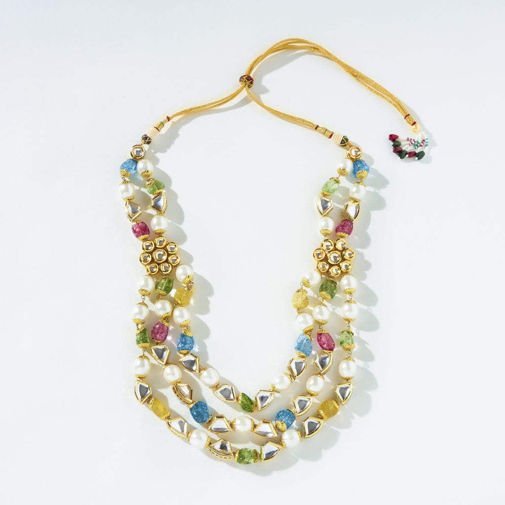 Sidra Statement Necklace — worn on model — Prerto
