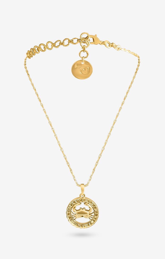 Zodiacali Gold Zodiac Charm Necklace — styled view — Prerto